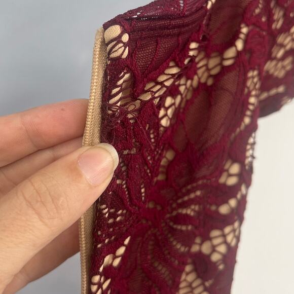 B Darlin Lace Skater Dress Sz 5/6 Holiday Wedding Off Shoulder Romantic Party - Picture 8 of 10